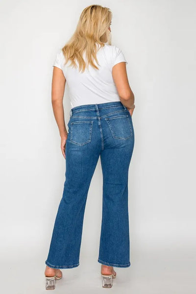 bytos Full Size Cat's Whiskers Mid Rise Ankle Jeans - Jeans Junction Online