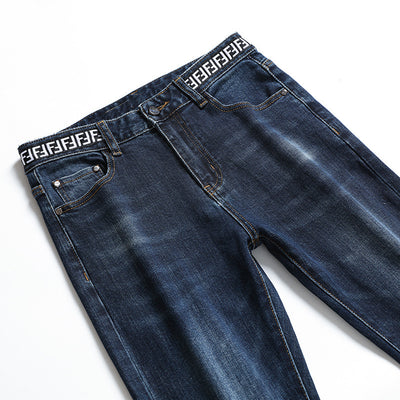 Autumn and Winter New Thick Korean Style Slim Men's Jeans - Jeans Junction Online