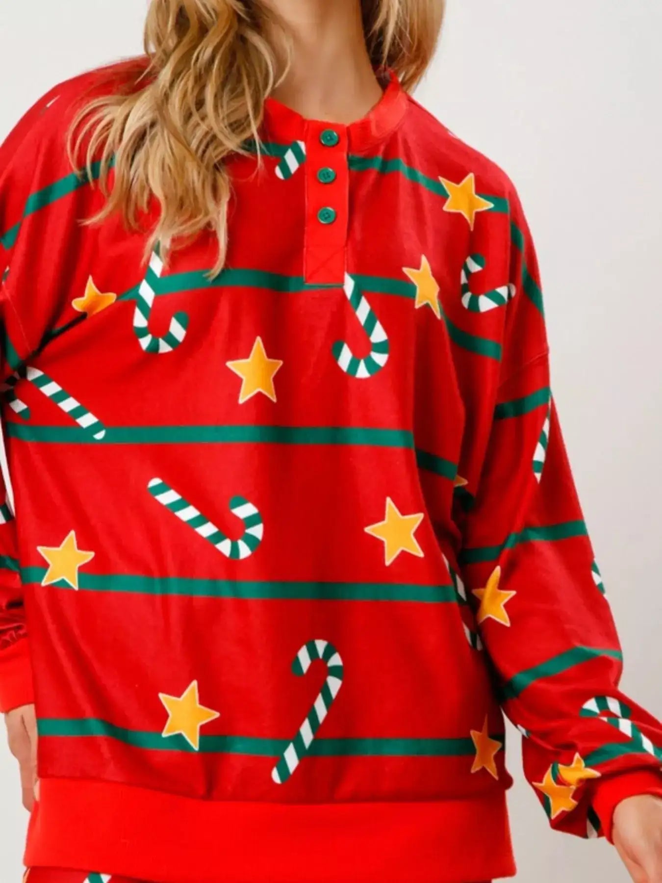 Christmas Long Sleeve Top and Pants Lounge Set - Jeans Junction Online