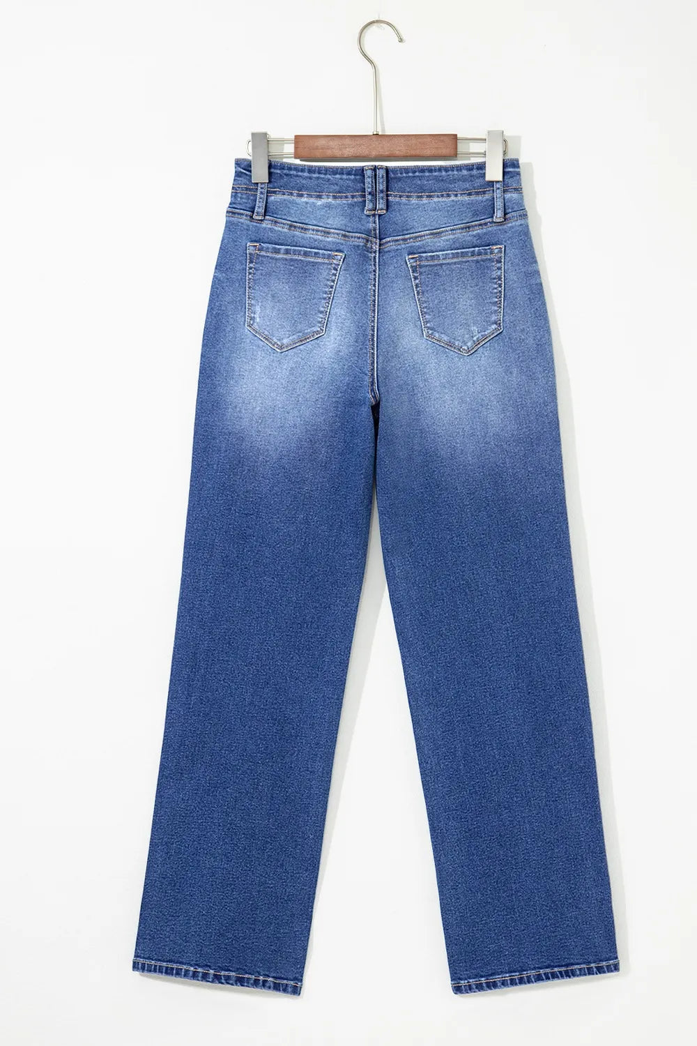 High-Waisted Wide-Leg Vintage Wash Jeans - Jeans Junction Online