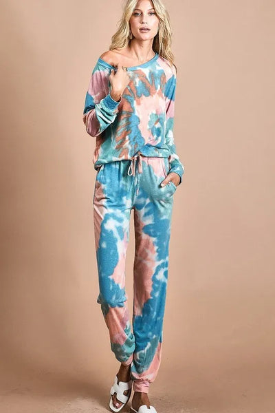 BiBi Tie Dye French Terry Jogger Pants - Jeans Junction Online
