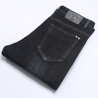 Business Straight Stretch Fashion Loose Men's Jeans - Jeans Junction Online
