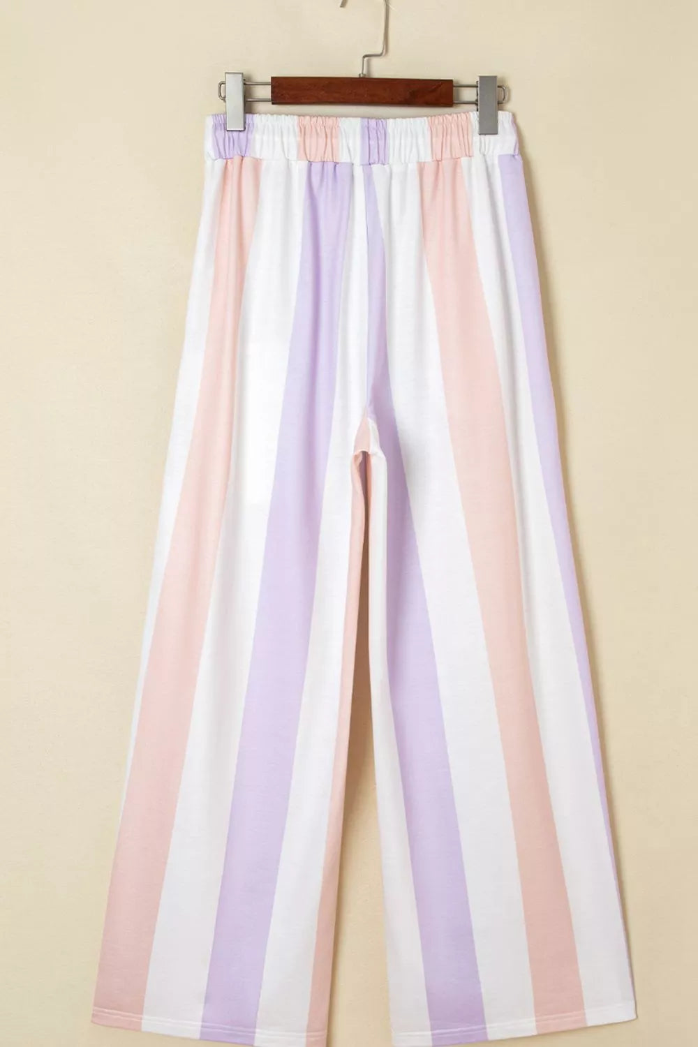 Stripe Multicolored Print Drawstring Loose Pants with Side Pockets - Jeans Junction Online