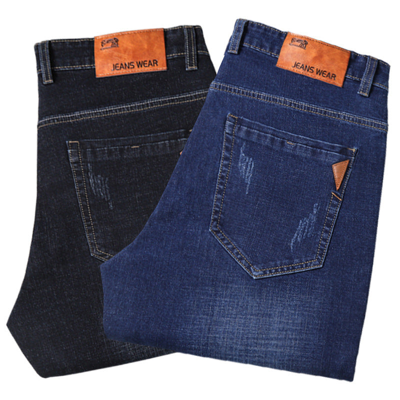 Business Casual Stretch Straight-leg Jeans - Jeans Junction Online