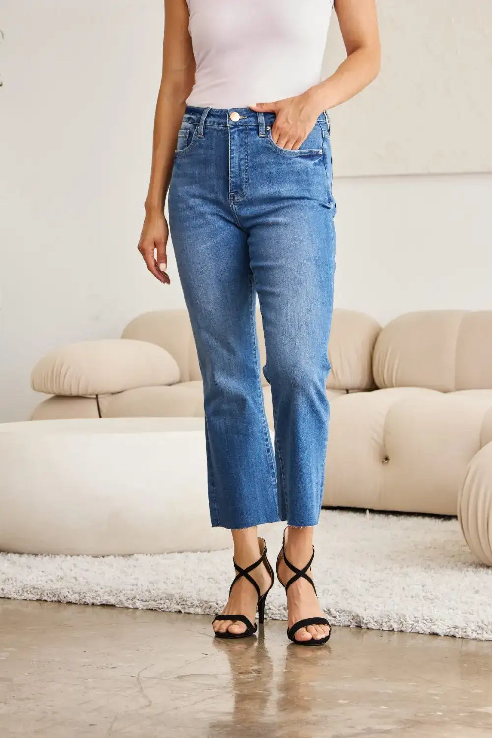 RFM Mini Mia Full Size Tummy Control High Waist Jeans - Jeans Junction Online