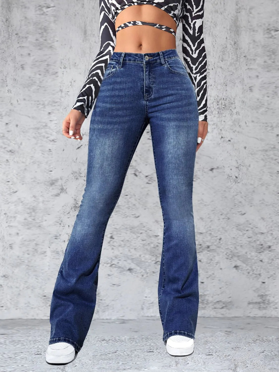 High Rise Jeans with Pockets - Jeans Junction Online