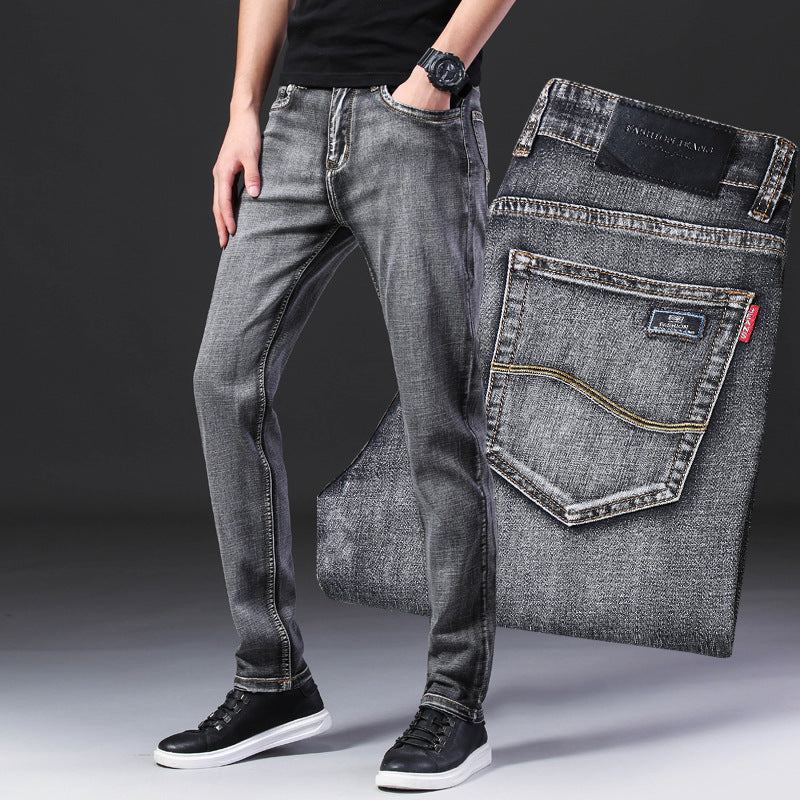 Men's Small Feet Stretch All-match Loose Casual Jeans - Jeans Junction Online