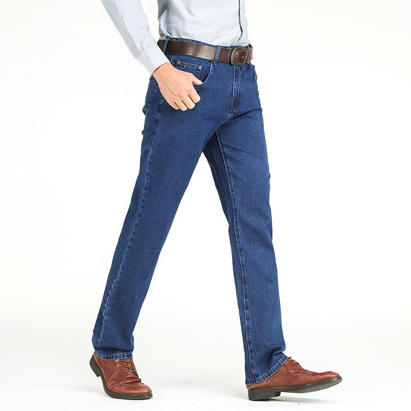 Men's Mid-rise Casual Slim Straight-leg Jeans - Jeans Junction Online 