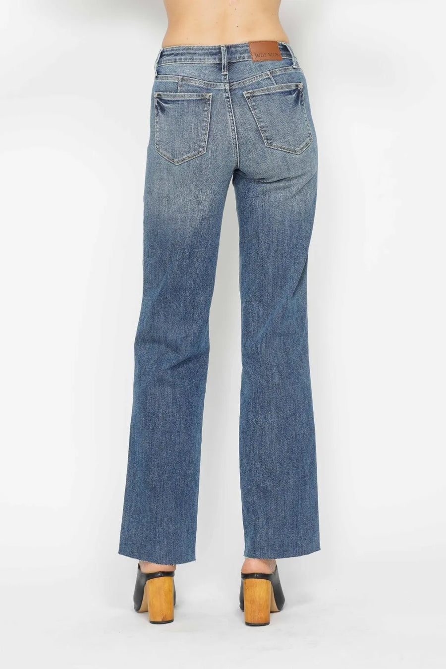 Judy Blue Full Size Tummy Control Straight Jeans - Jeans Junction Online 