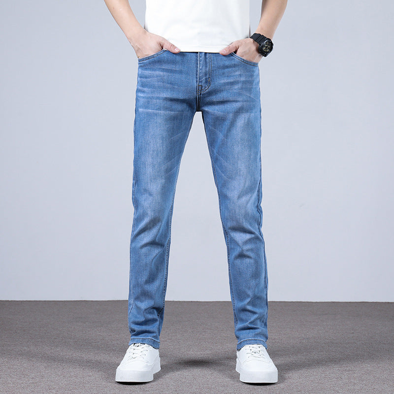 Men's Fashion Slim Straight Stretch Jeans - Jeans Junction Online