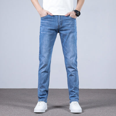 Men's Fashion Slim Straight Stretch Jeans - Jeans Junction Online