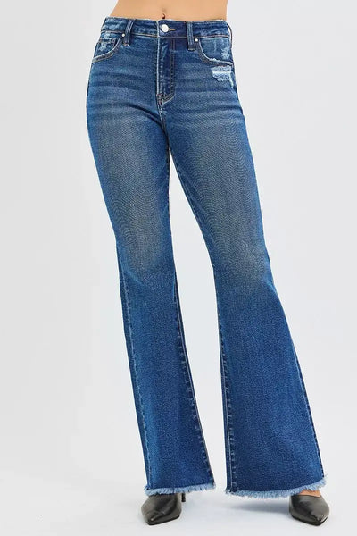 RISEN High Rise Flare Jeans - Jeans Junction Online
