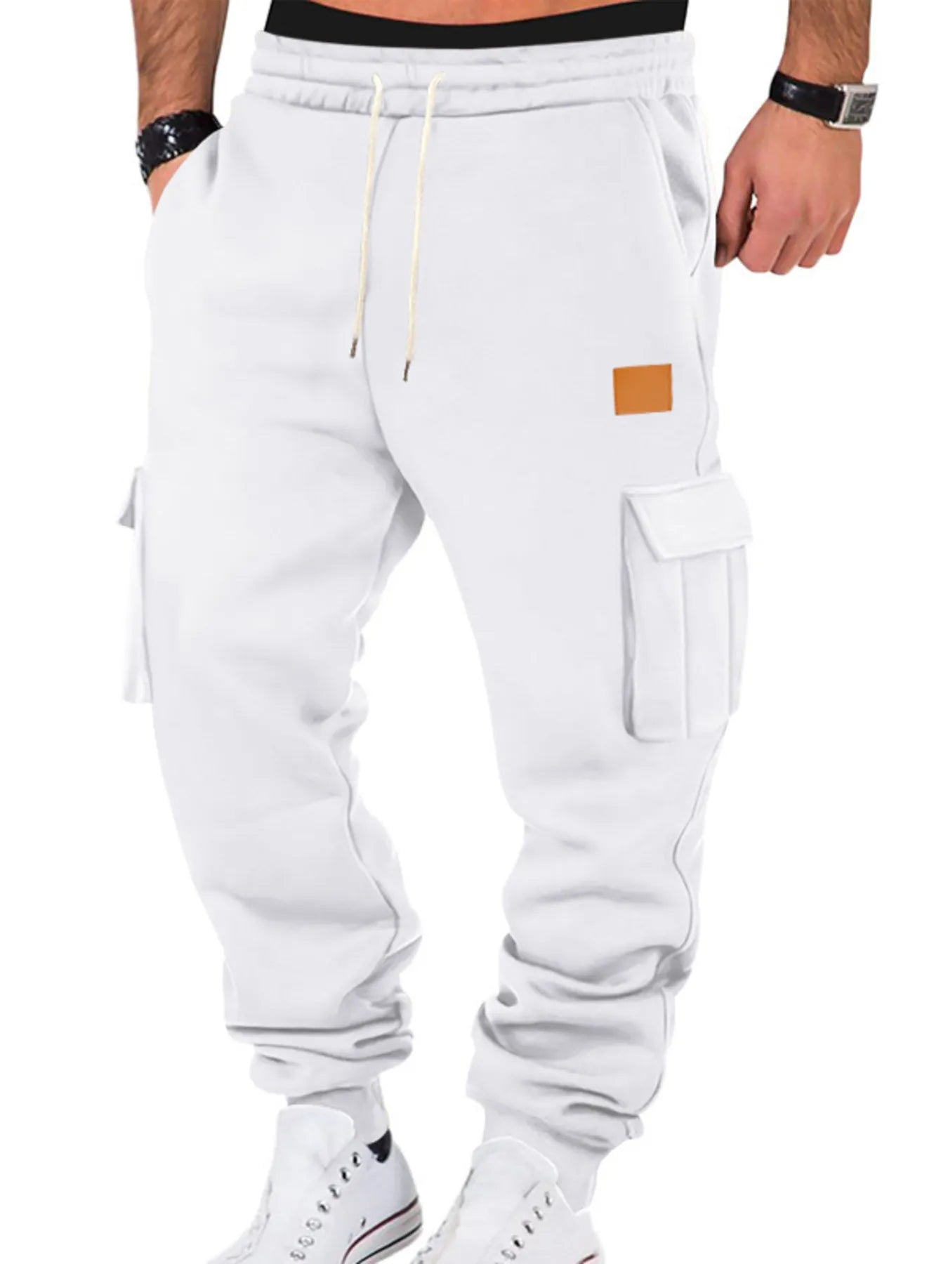 Men's Full Size Drawstring Cargo Jogger Pants Plus Size - Jeans Junction Online