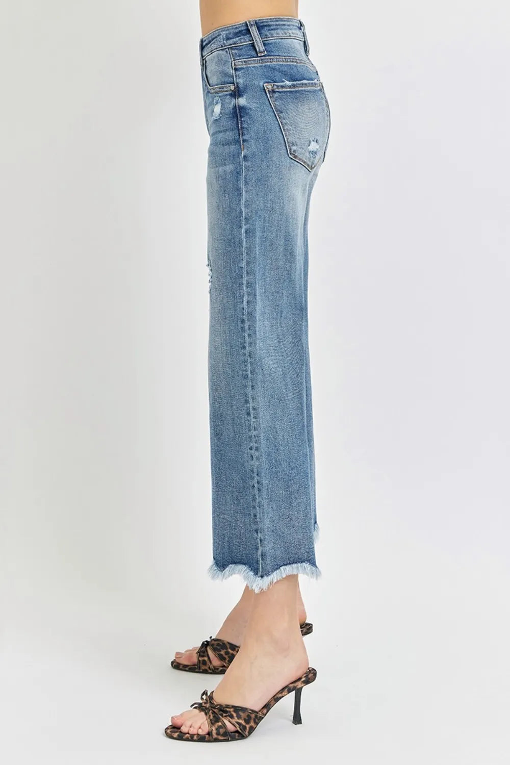 Risen High Rise Cropped Flare Jeans - Jeans Junction Online
