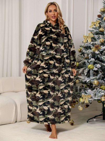 Camouflage Hooded Teddy Night Dress - Jeans Junction Online
