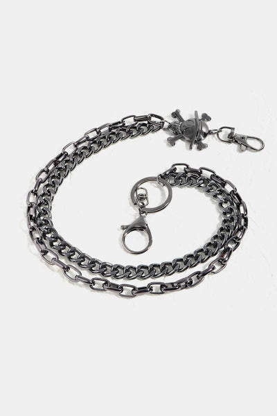 Treasure Point Shape Double Layer Alloy Belt - Jeans Junction Online