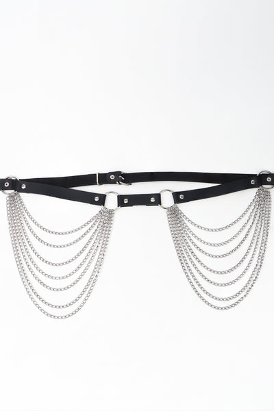 PU Belt with Chain - Jeans Junction Online
