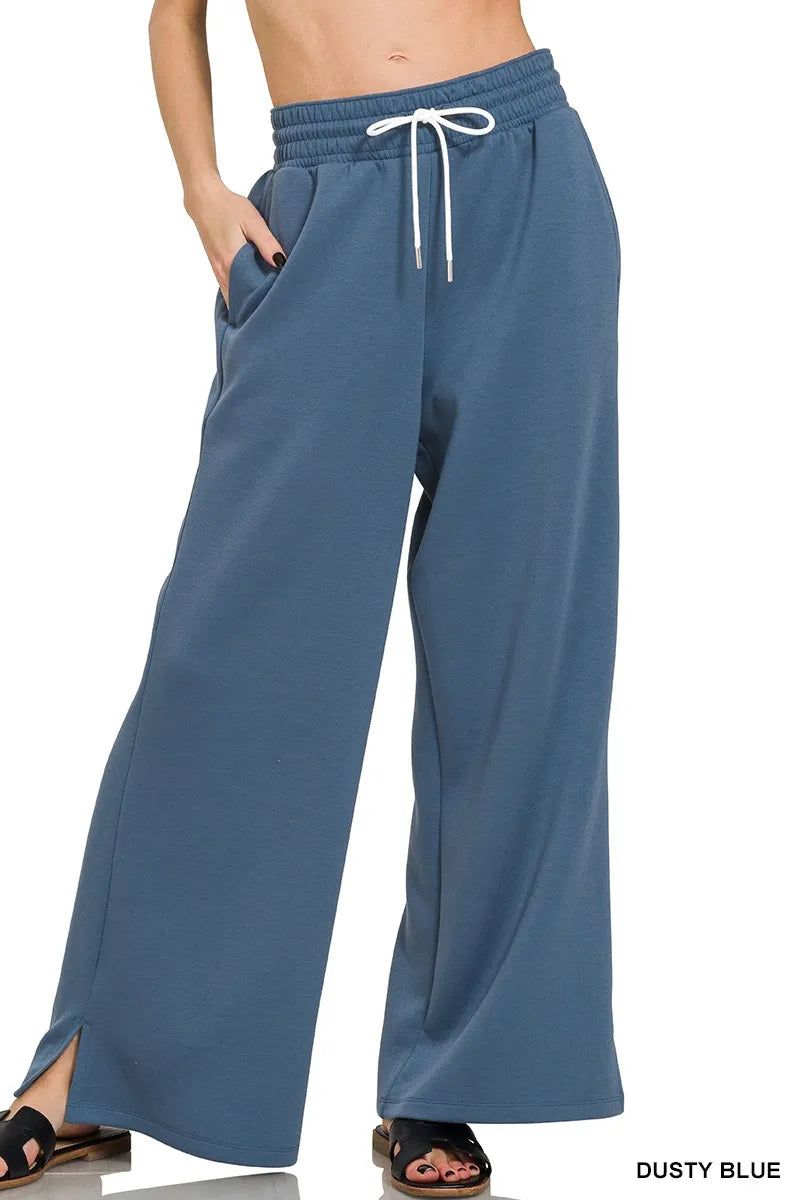 Zenana Scuba Drawstring Pants - Jeans Junction Online
