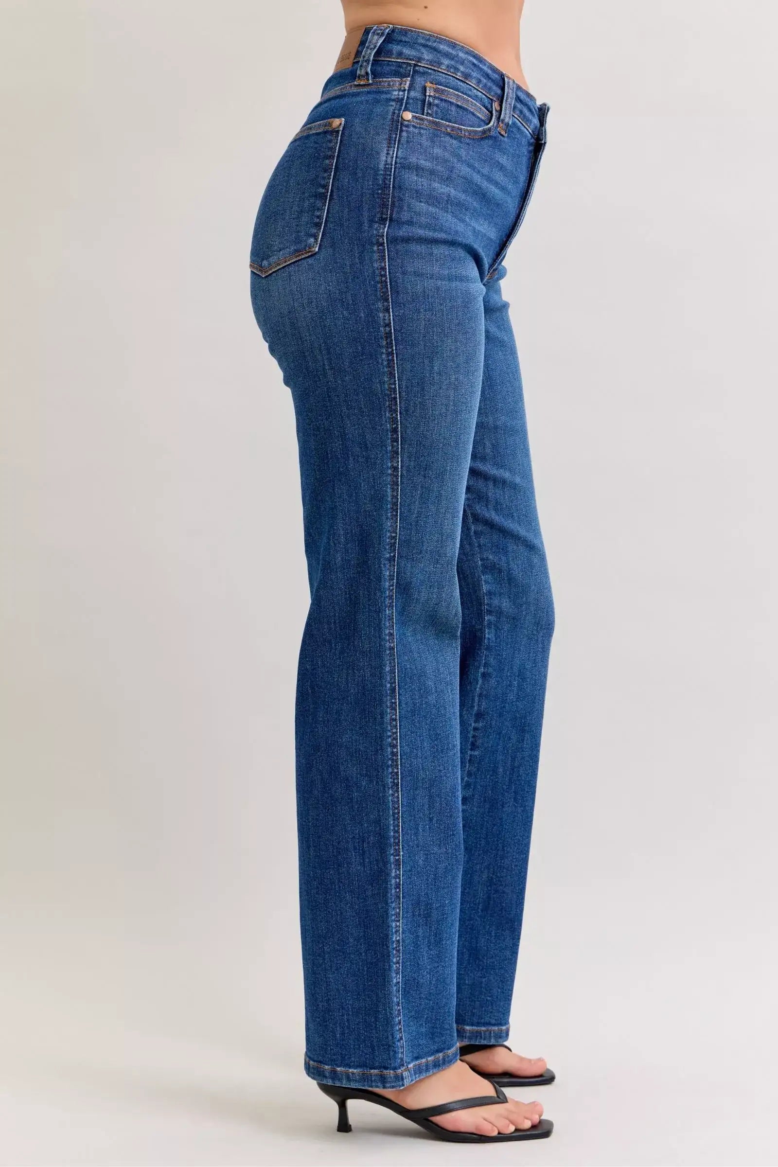 Judy Blue High Waist Tummy Control Straight Jeans - Jeans Junction Online