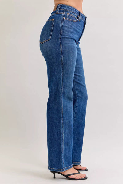 Judy Blue High Waist Tummy Control Straight Jeans - Jeans Junction Online