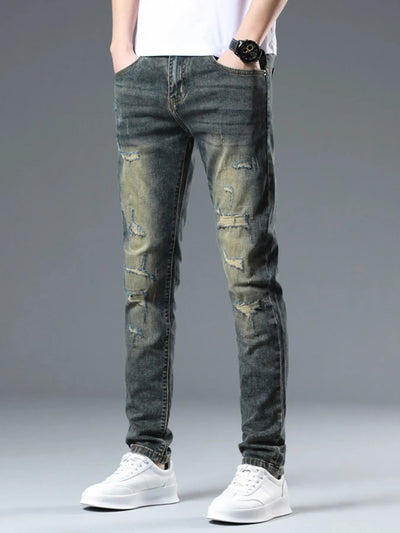 Men's Distressed Slim Fit Jeans - Jeans Junction Online