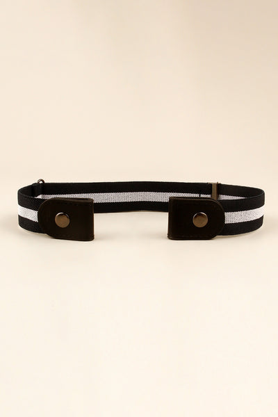 PU Elastic Snap Closure Belt - Jeans Junction Online