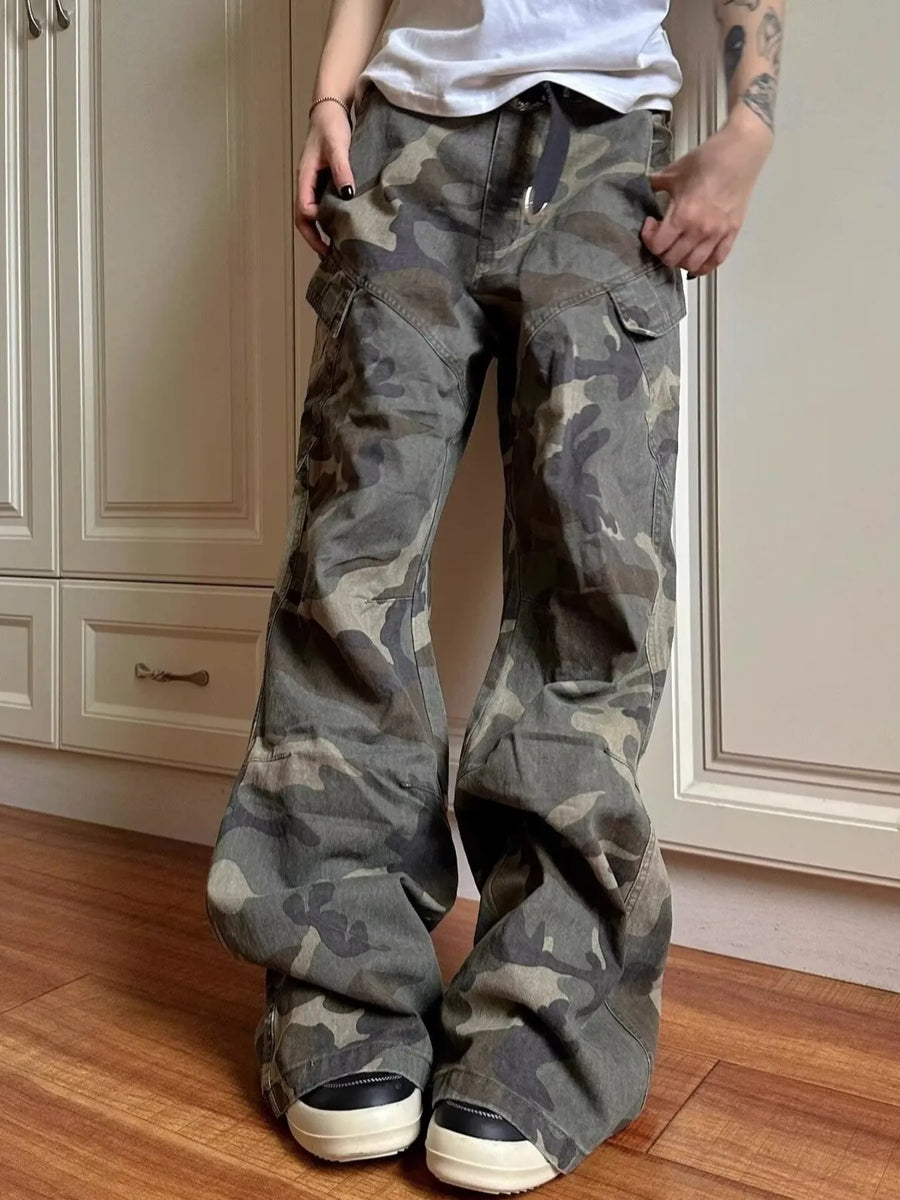 Men's Full Size Camouflage Cargo Jeans Plus Size - Jeans Junction Online 