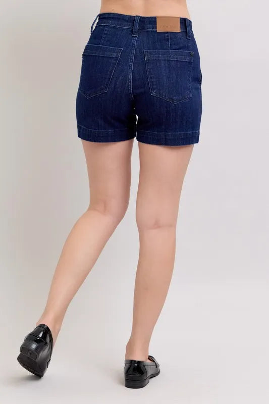 Judy Blue Full Size High Waist Denim Shorts Plus Size - Jeans Junction Online