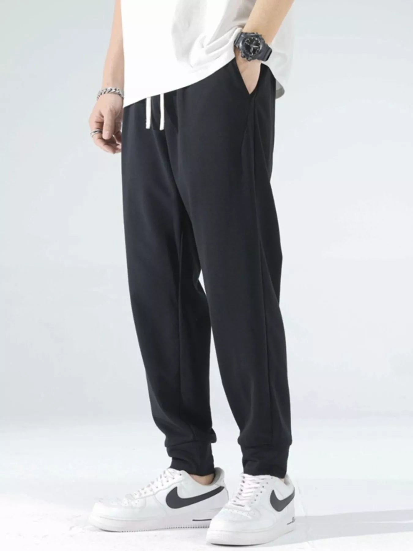 Men's Casual Drawstring Joggers - Jeans Junction Online