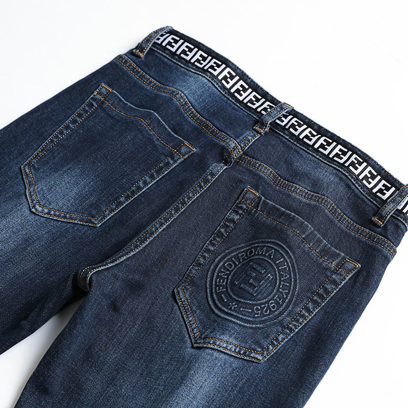 Autumn and Winter New Thick Korean Style Slim Men's Jeans - Jeans Junction Online