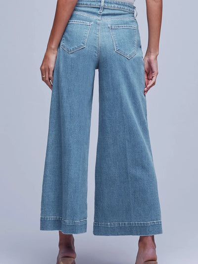 Seam Detail Flared Bottom Ankle Length Jeans - Jeans Junction Online