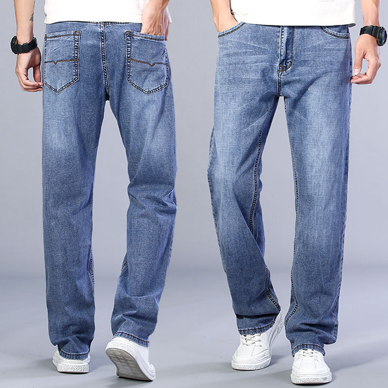 Summer Jeans Men's Loose Straight Wide-leg Pants - Jeans Junction Online