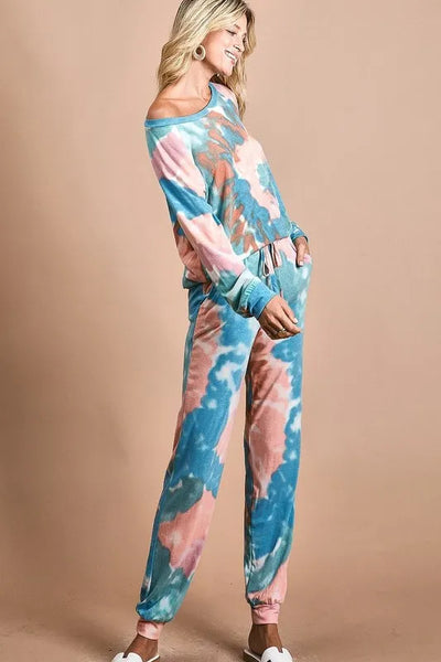 BiBi Tie Dye French Terry Jogger Pants - Jeans Junction Online