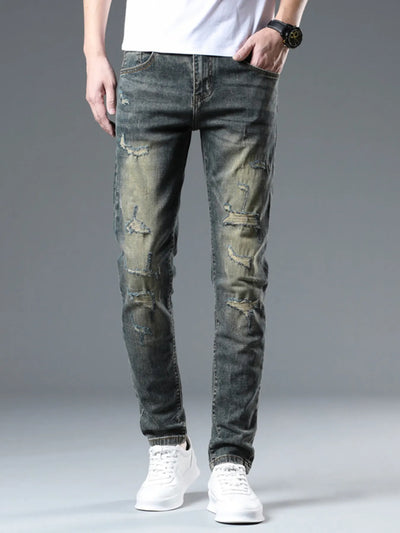 Men's Distressed Slim Fit Jeans - Jeans Junction Online