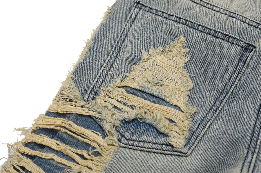 High Street Hand Scratched Whiskering Jeans Men's - Jeans Junction Online 