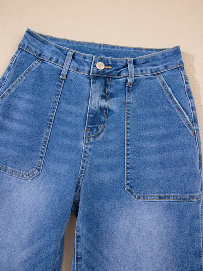 High-Waisted Wide Leg Flare Jeans - Jeans Junction Online