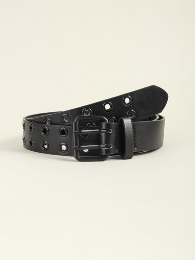Grommet PU Leather Belt - Jeans Junction Online