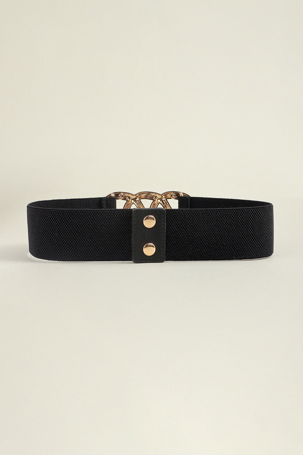 Zinc Alloy Buckle Elastic Wide Belt - Jeans Junction Online