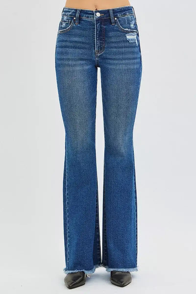 RISEN High Rise Flare Jeans - Jeans Junction Online