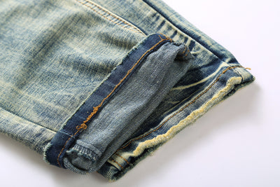 Destruction Print Men's Pants Mid-rise Jeans - Jeans Junction Online