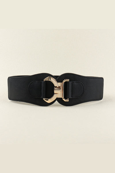 Alloy Buckle Elastic Belt - Jeans Junction Online