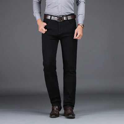 Men's Casual Straight Stretch Long Pants - Jeans Junction Online