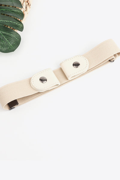PU Elastic Snap Closure Belt - Jeans Junction Online