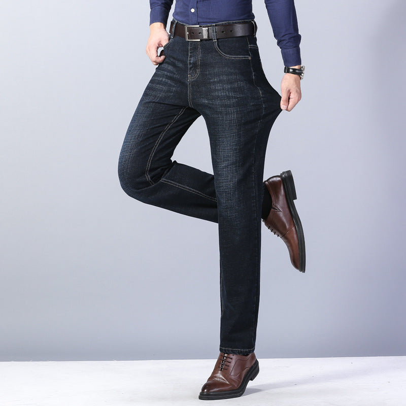 Business Casual Stretch Straight-leg Jeans - Jeans Junction Online 