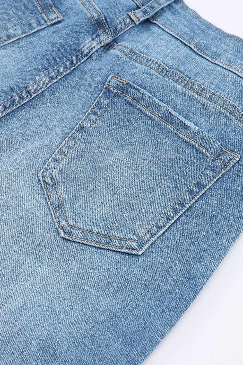High Waist Button Fly Flared Jeans - Jeans Junction Online