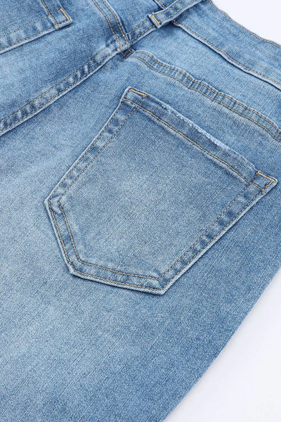 High Waist Button Fly Flared Jeans - Jeans Junction Online