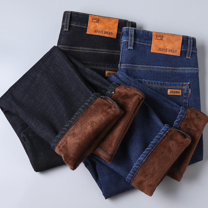 Thickened Plush Jeans Keep Men Warm In Winter - Jeans Junction Online