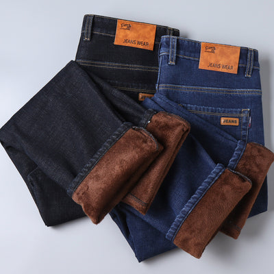 Thickened Plush Jeans Keep Men Warm In Winter - Jeans Junction Online