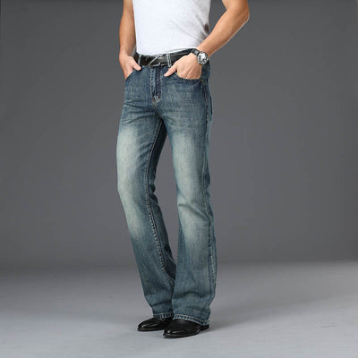 Men's Flared Long Loose Fit Jeans - Jeans Junction Online