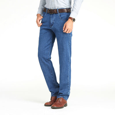 Men's Mid-rise Casual Slim Straight-leg Jeans - Jeans Junction Online